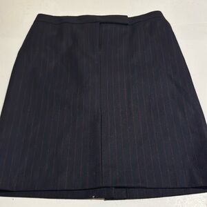 Women’s Blue and Red J. Crew Wool Skirt